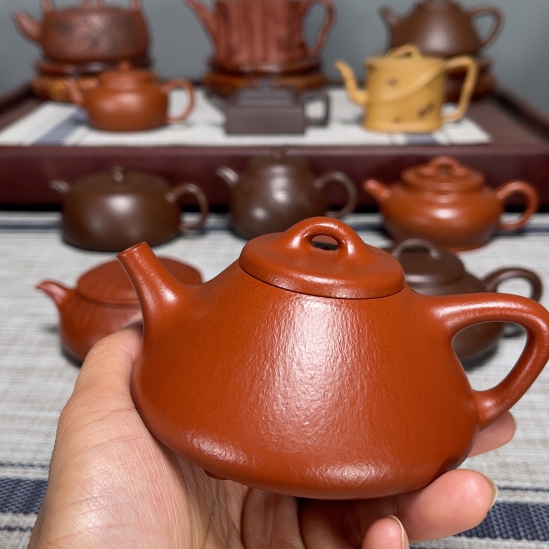 紫砂茶壶朝**日全手工制作