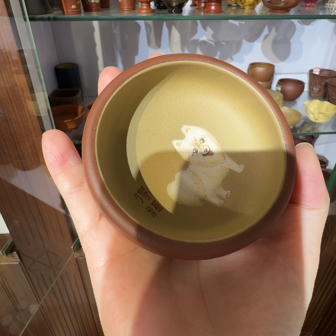 茶壶紫砂旺财普洱杯