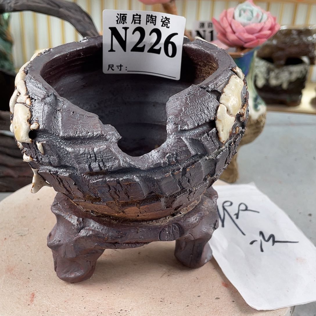 紫砂花盆景德镇陶瓷多肉花盆226