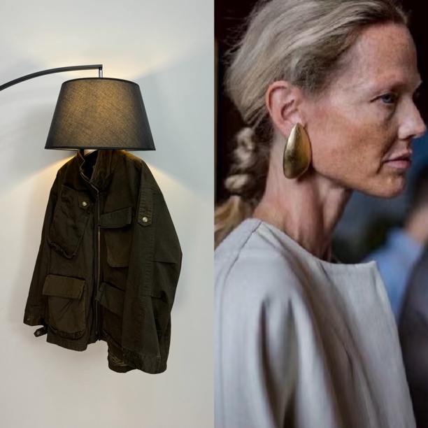 铜合金布艺耳饰 DALNN Collections｜乌木棕2.0 蜡洗巴恩风耳环