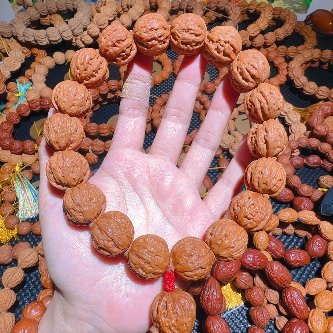 文玩核桃吊坠西瓜纹手持