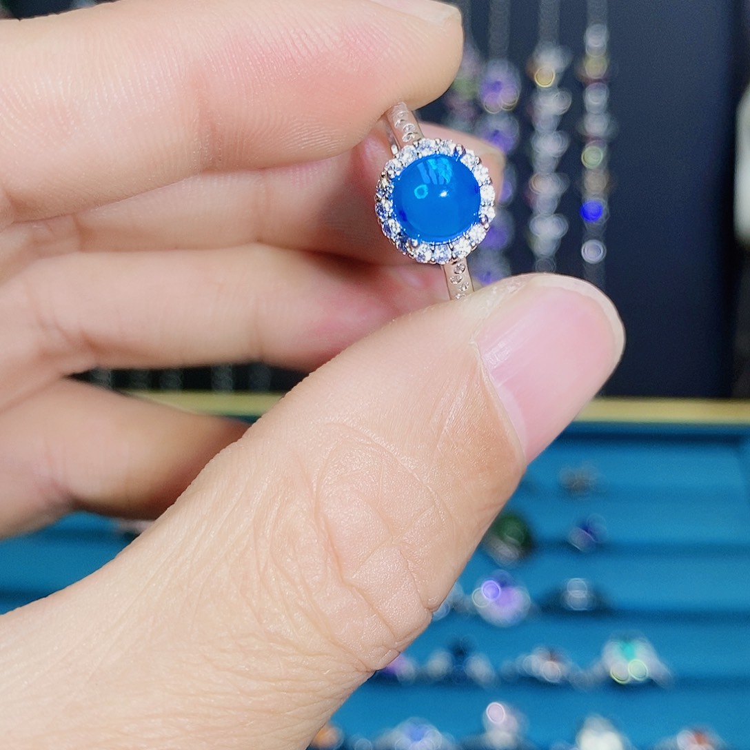 紫晶珠宝半成品银S925镶嵌