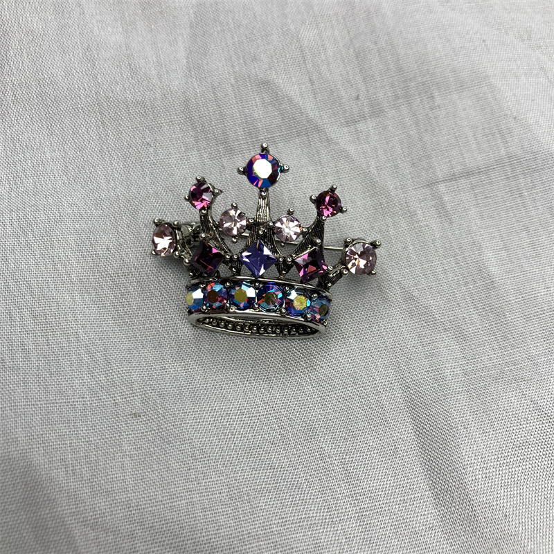 合金胸针 蓝色皇冠胸针1-18【2070418-004】