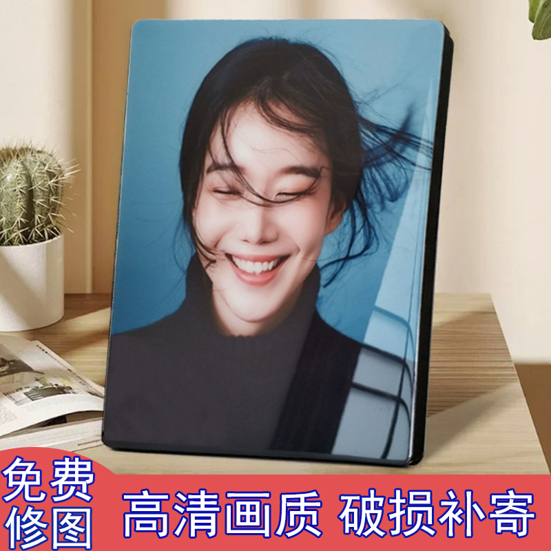 【10水晶相框摆台】生活照、全家福都可定制