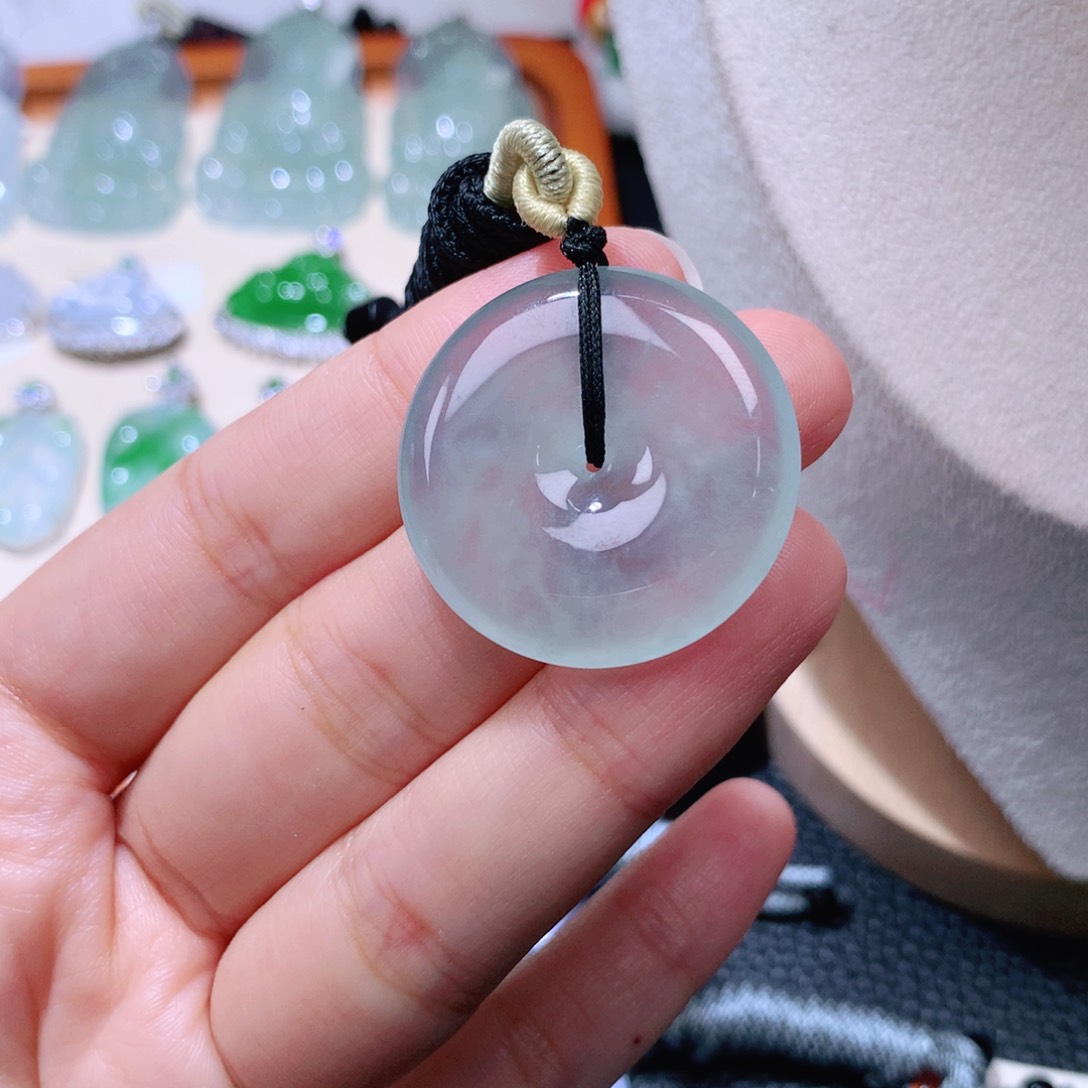 颈饰未镶嵌翡翠扣子30.5*5.5