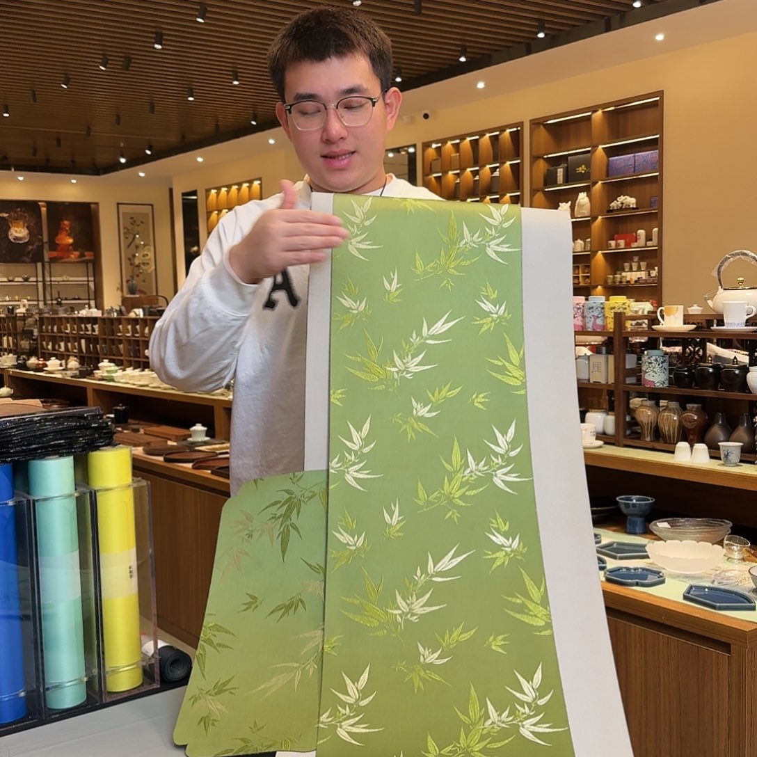 茶道配件灰底三米三件套