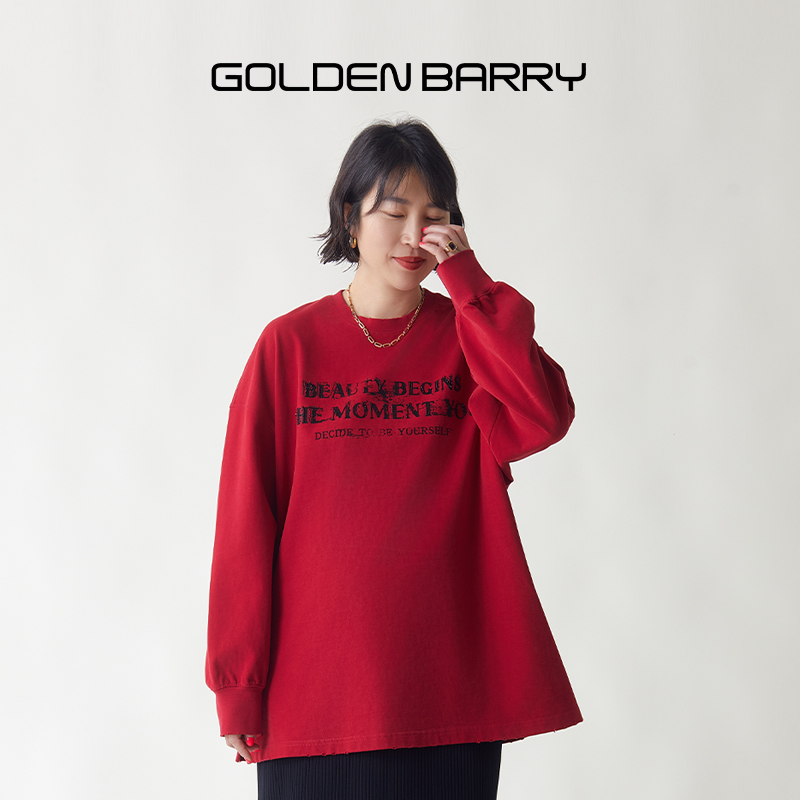 GOLDENBARRY|202463/202463-1甜酷风长袖T恤