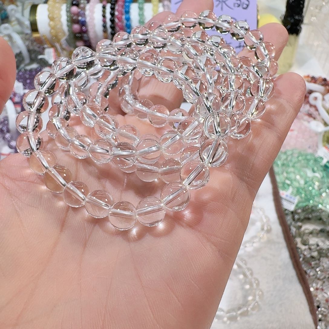 水晶手链未镶嵌白水晶