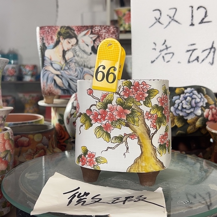 景德镇手绘花盆性价比超高