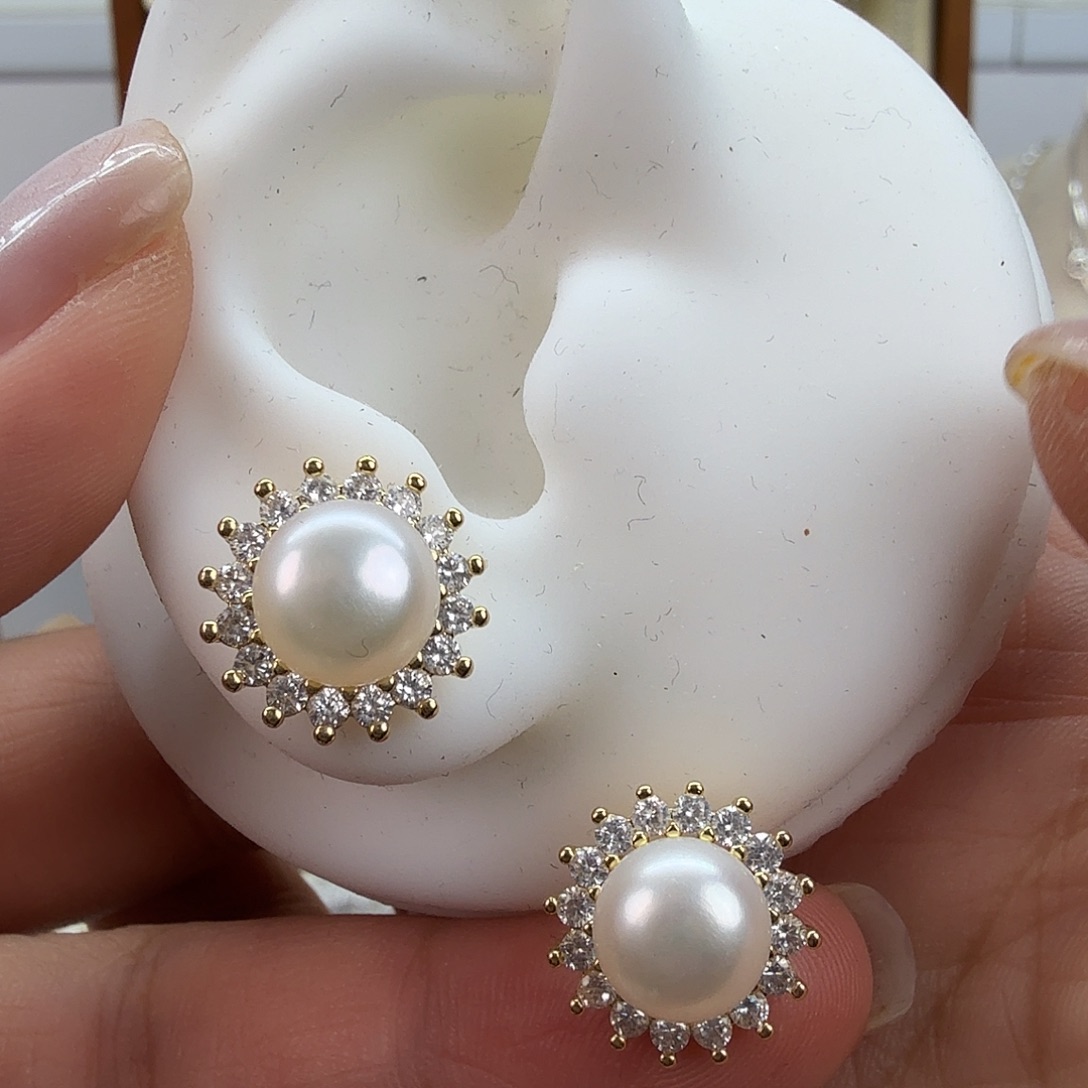 淡水珍珠耳饰未镶嵌31