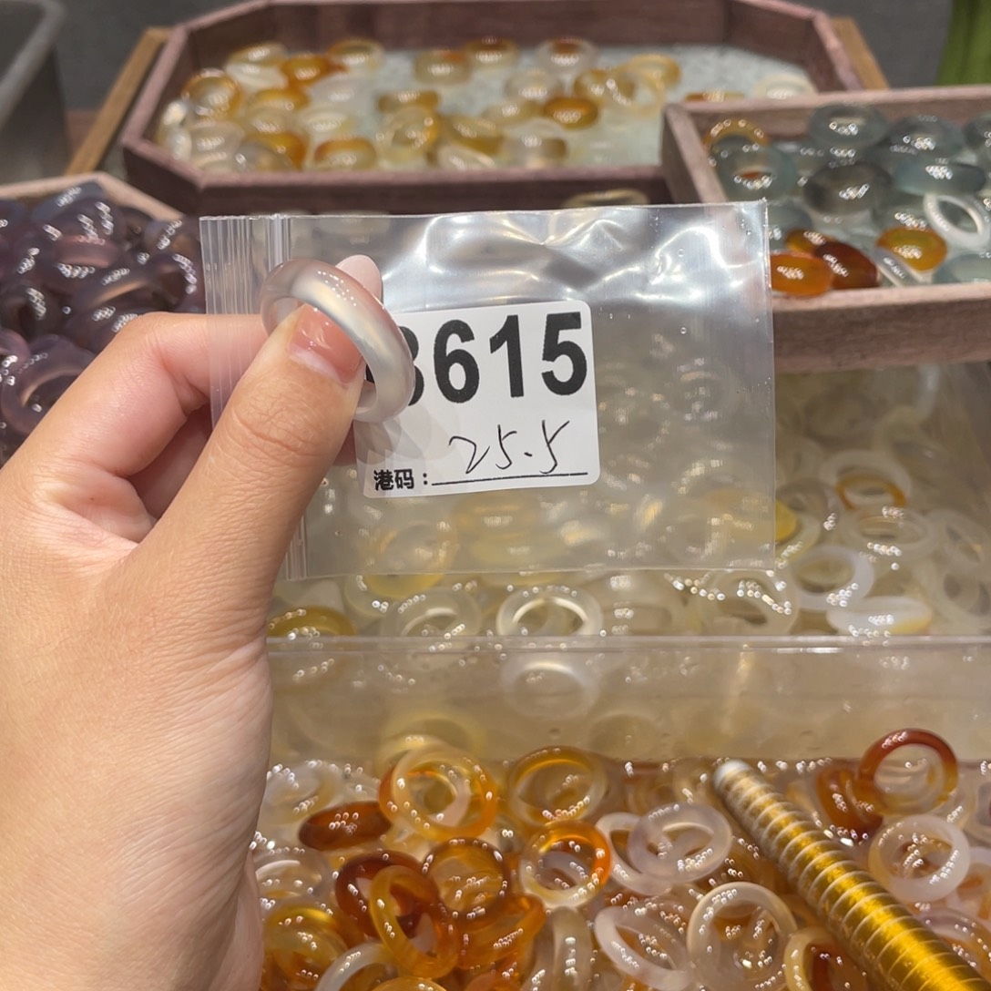 玛瑙/玉髓未镶嵌戒指615