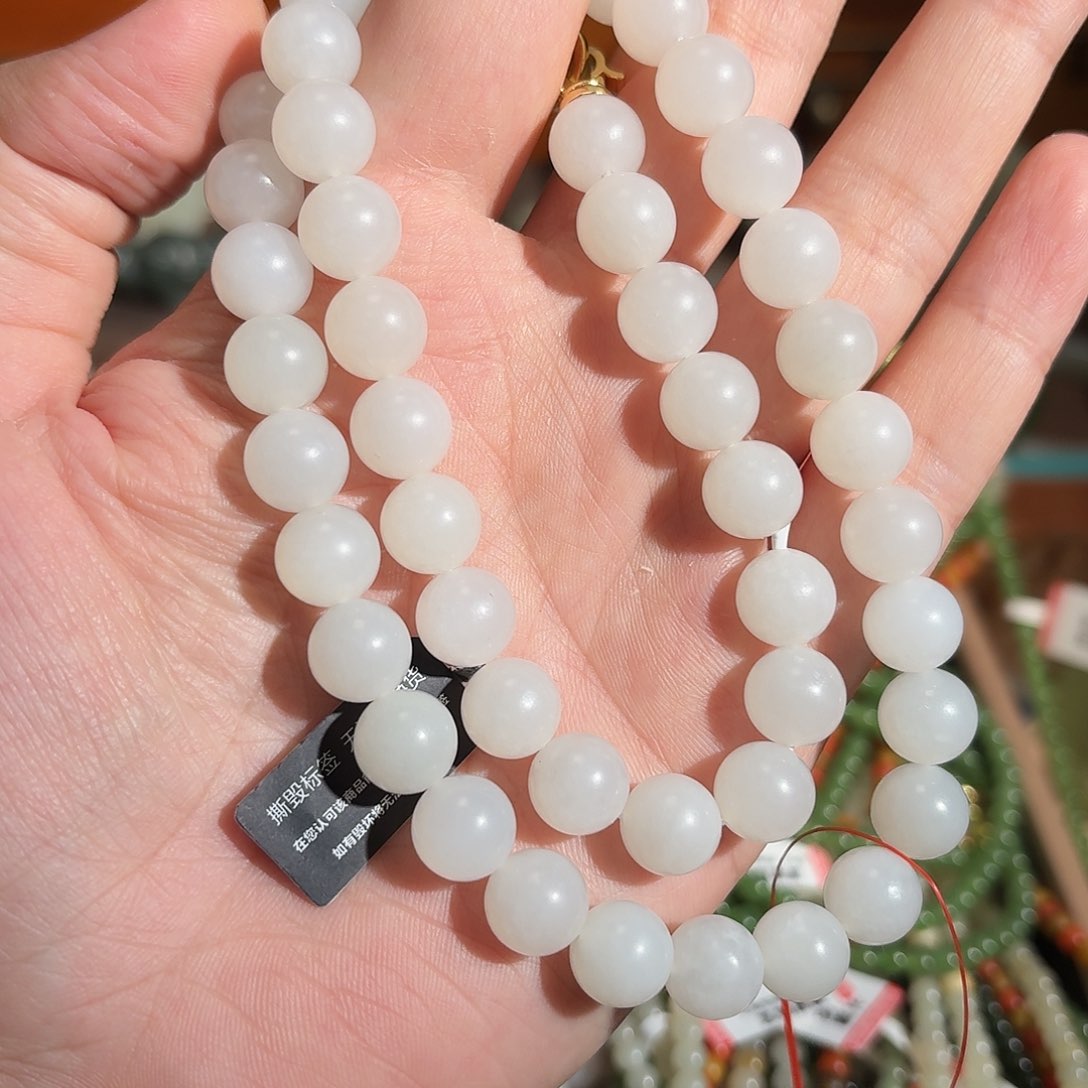 和田玉手串未镶嵌