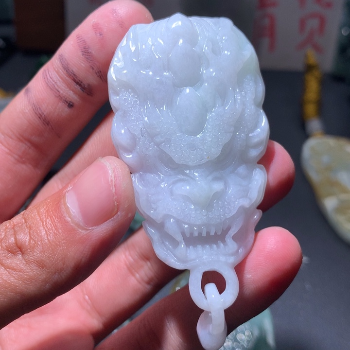 翡翠未镶嵌颈饰保真天然a货翡翠