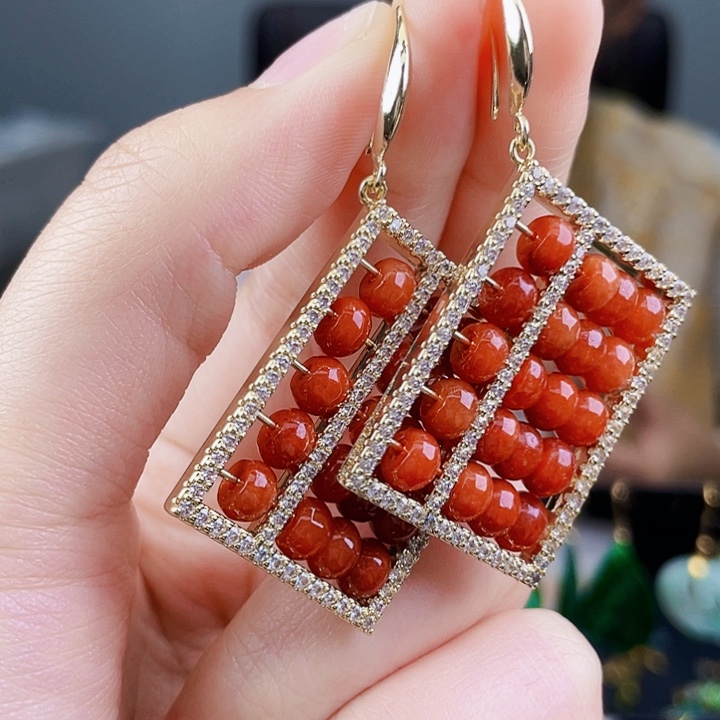翡翠耳饰未镶嵌饰品