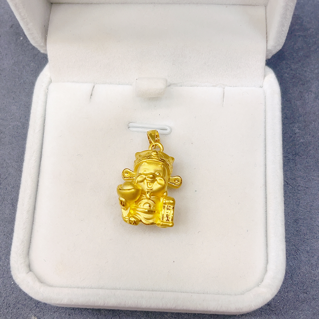 足金999财神吊坠
