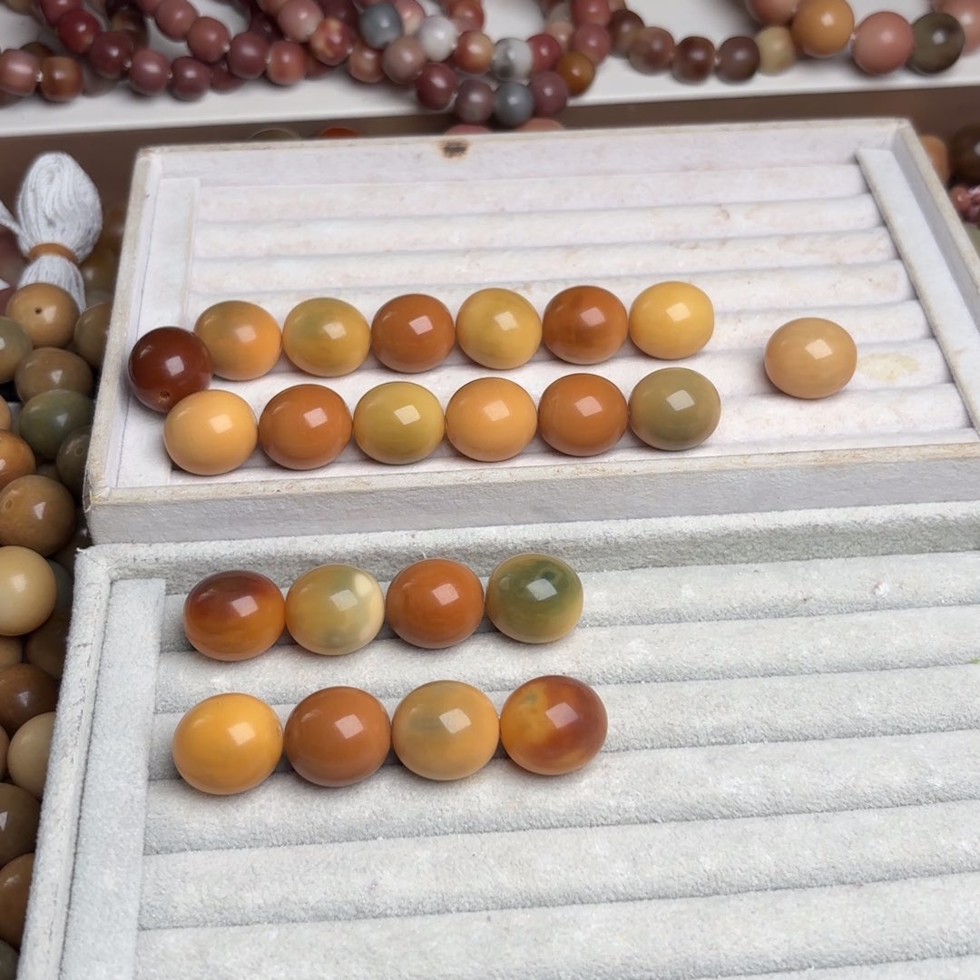 手串菩提根/象牙果干磨鹅蛋定制 微微瑕 微瑕一起