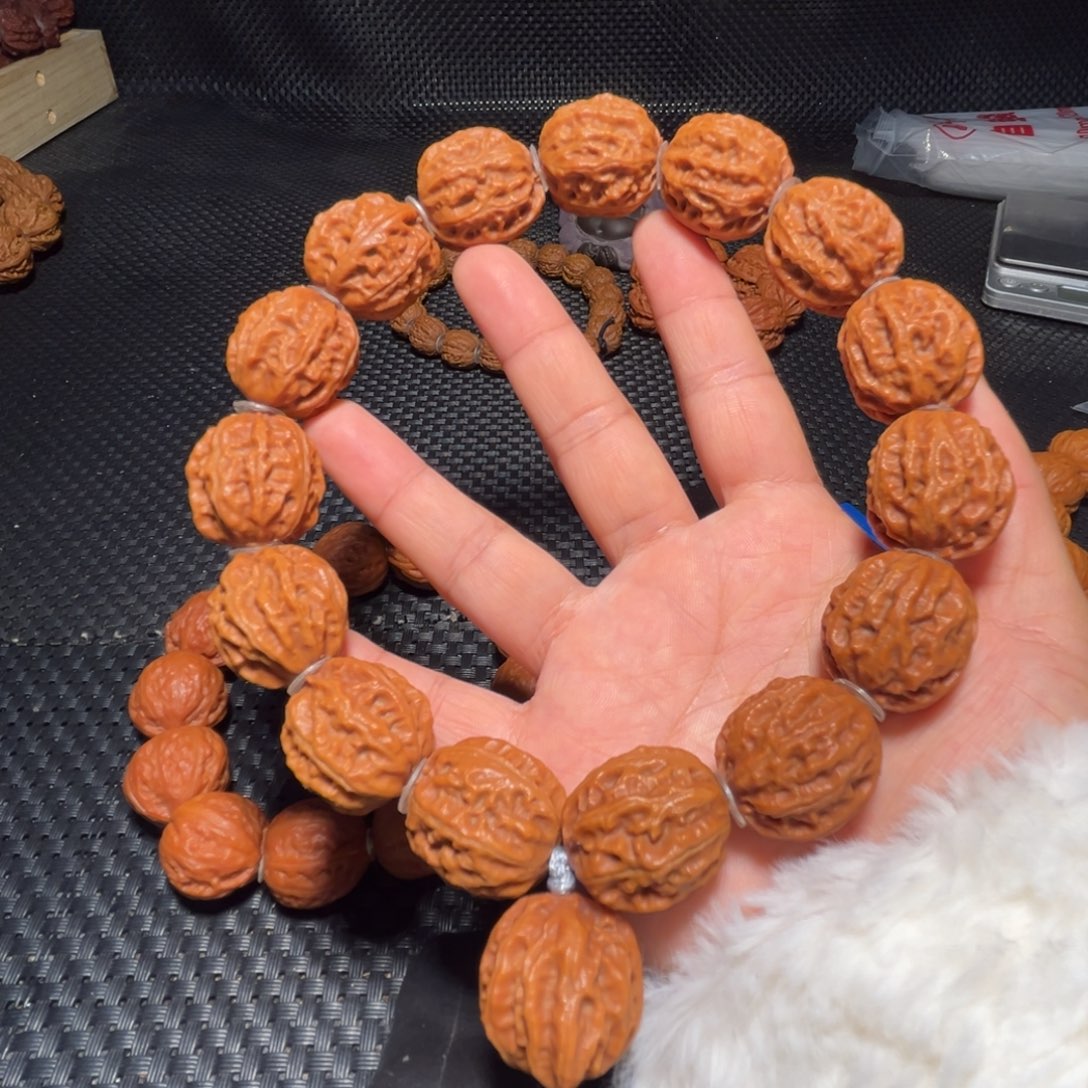 熬***军手串文玩核桃荔枝纹龙脊21➕