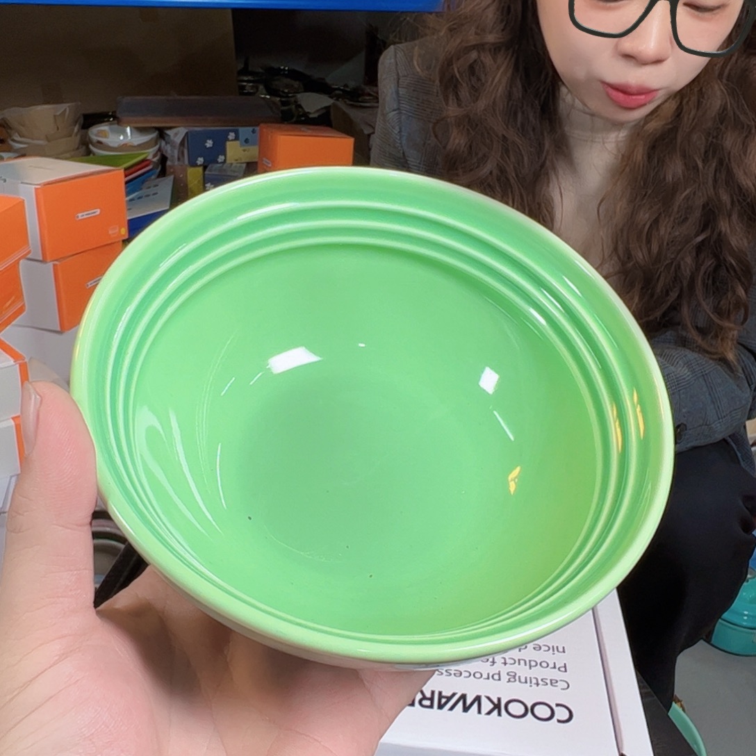 陶瓷浅绿温哥华面碗