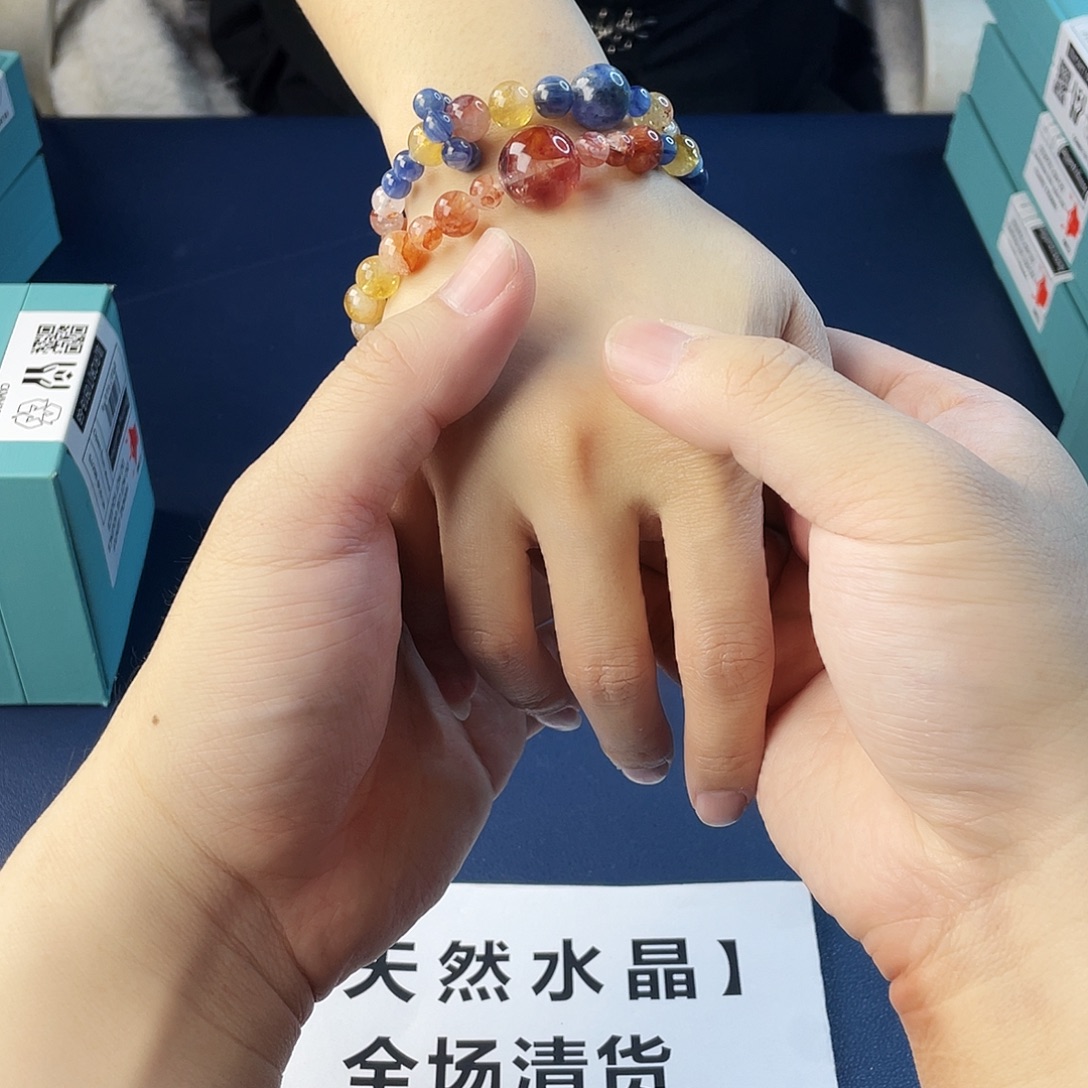 银S925镶嵌水晶手链