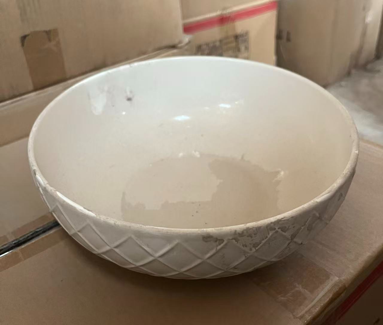 23网格大汤碗釉下彩家用陶瓷碗酸菜鱼盆