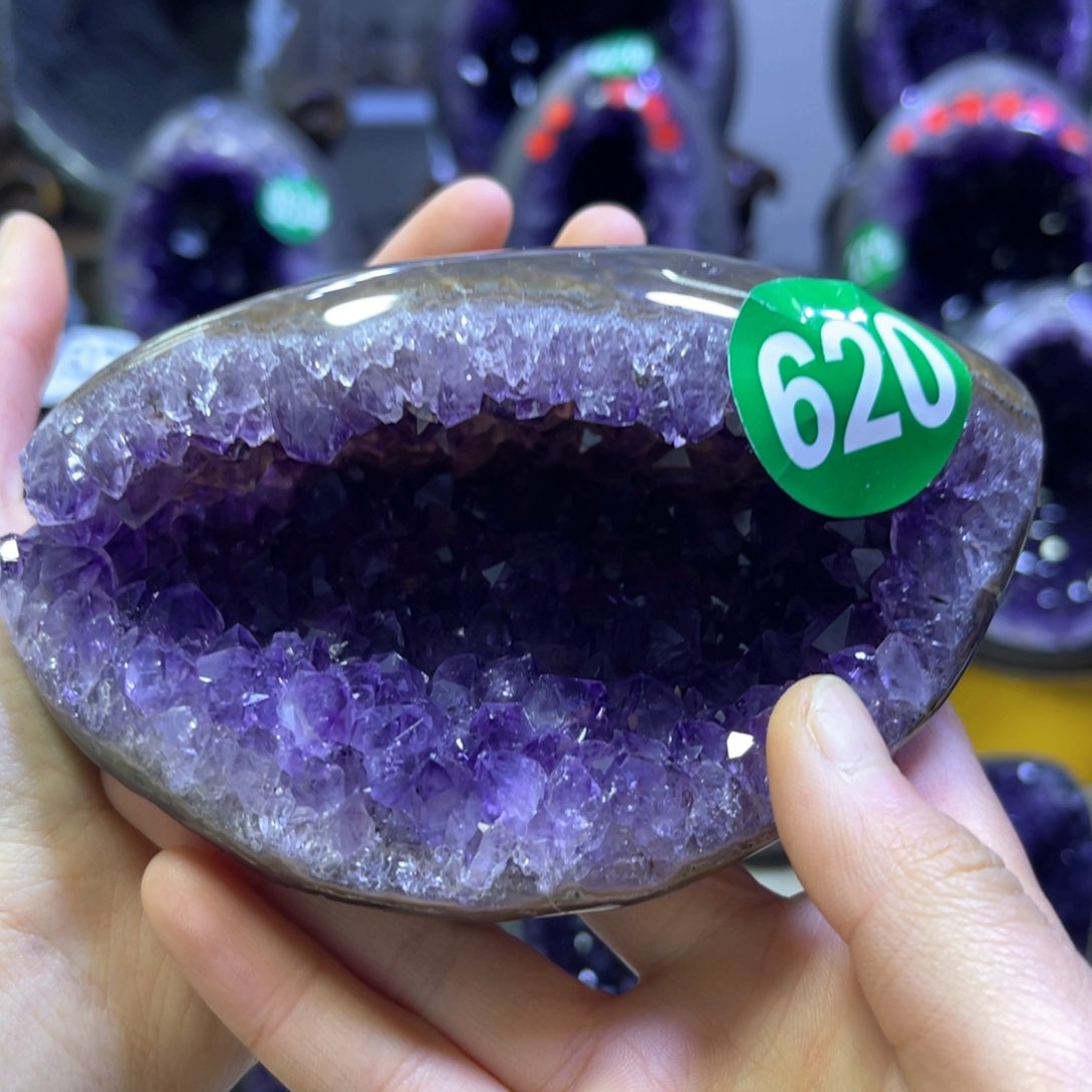 紫晶摆件未镶嵌紫水晶