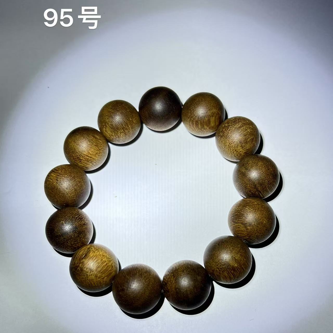 沉香木串单圈手串95号