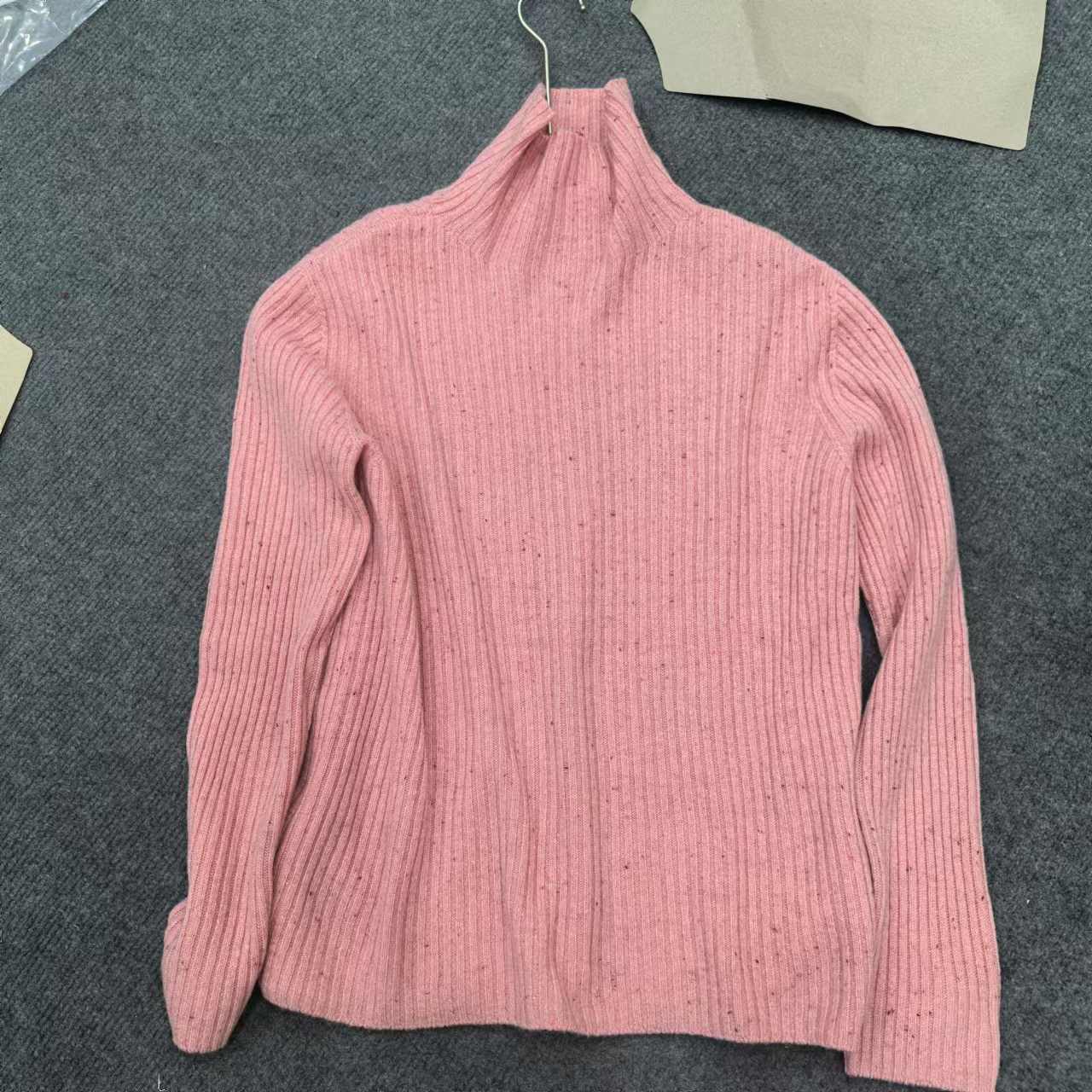 点子粉加厚全羊毛一线成衣羊毛衫