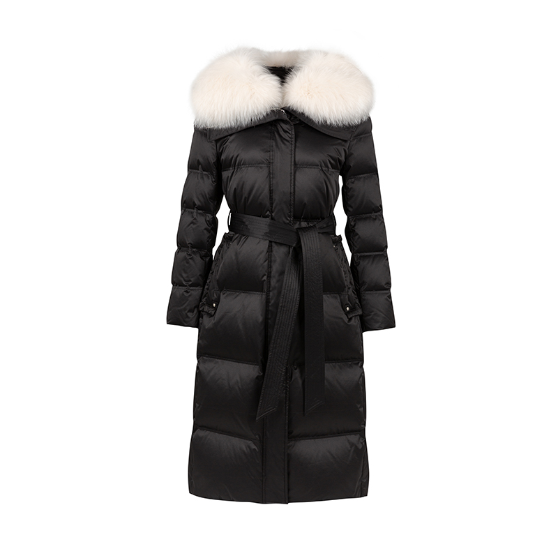 NCM女装2025冬季新款鹅绒服时尚大毛领气质显瘦长款羽绒服44823