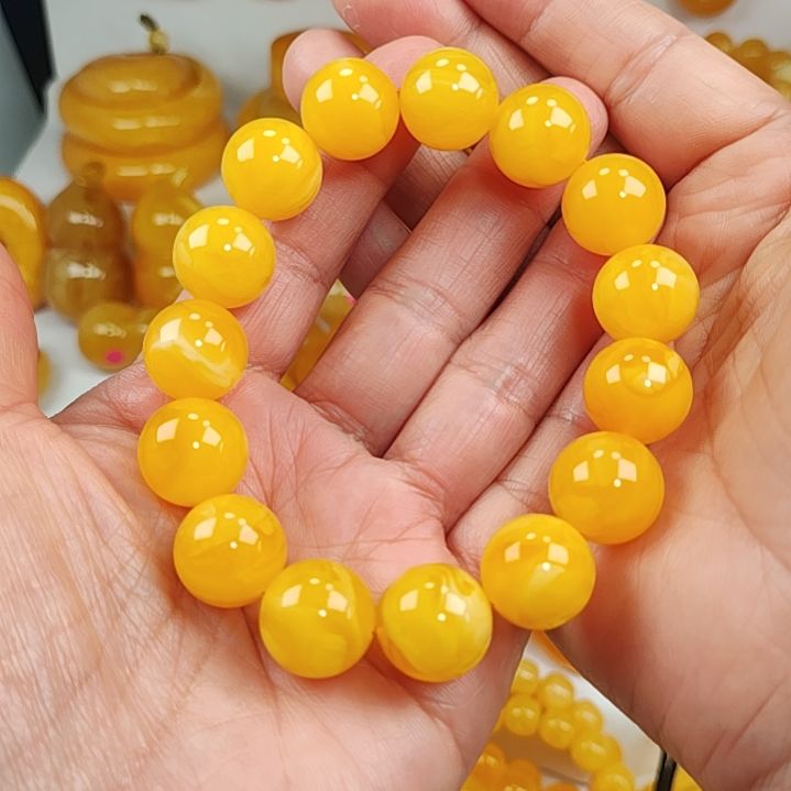 蜜蜡手串未镶嵌手串14