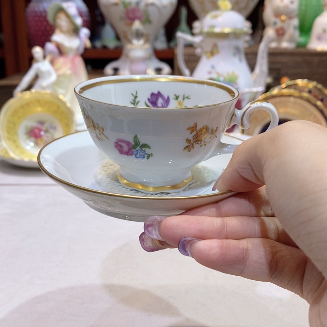 瓷片美呀我的天啊我杯碟后配