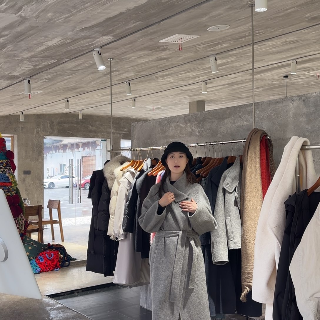 黑白灰长款双面大姨高性价比