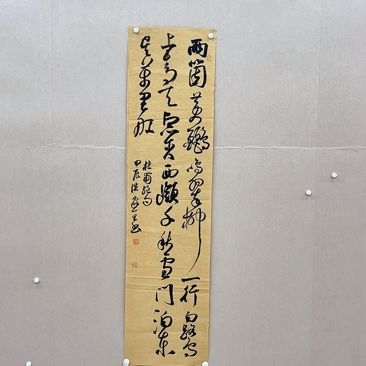 书法陈家全34*138㎝河南***