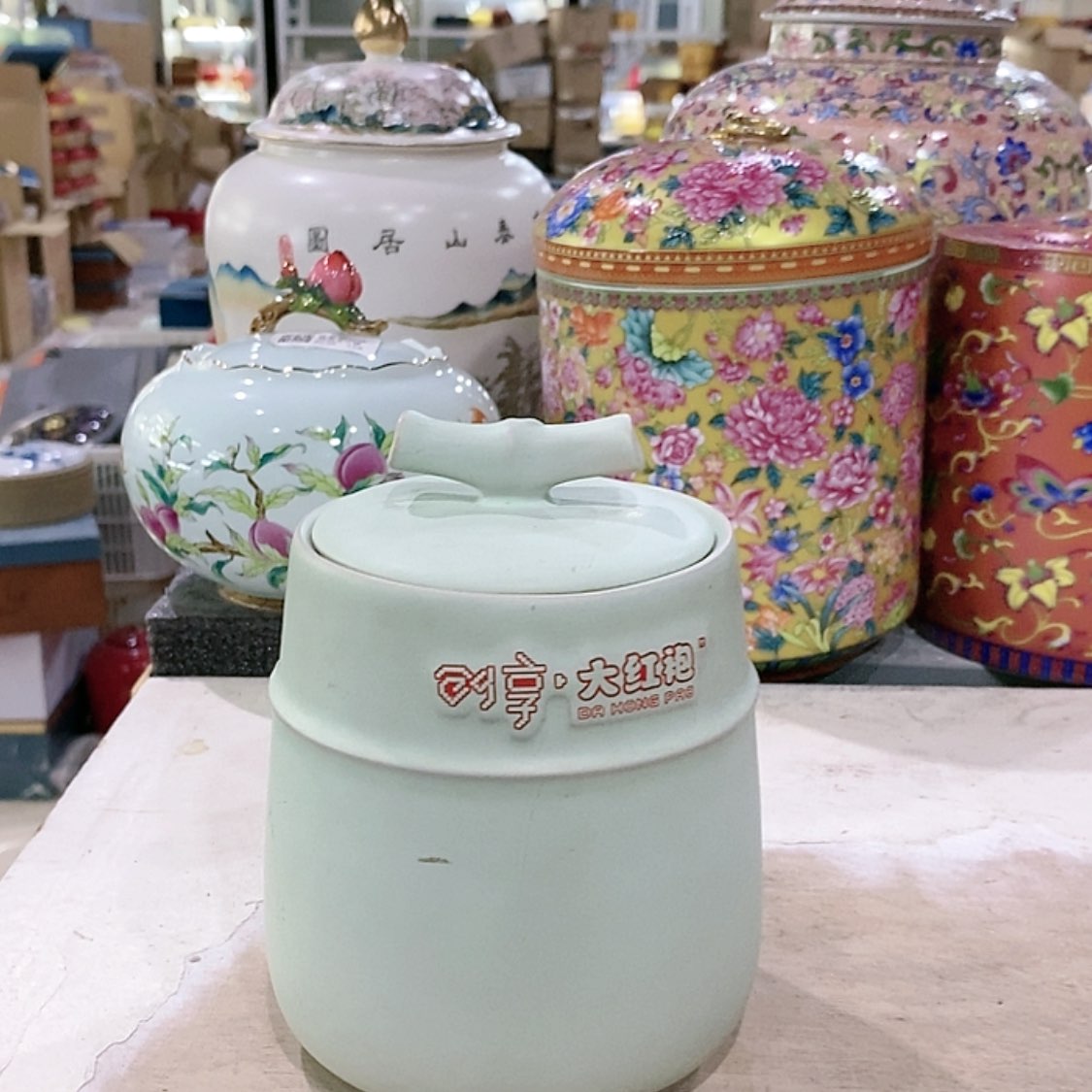 【闪购商品】瓷片陶瓷罐茶叶罐陶瓷