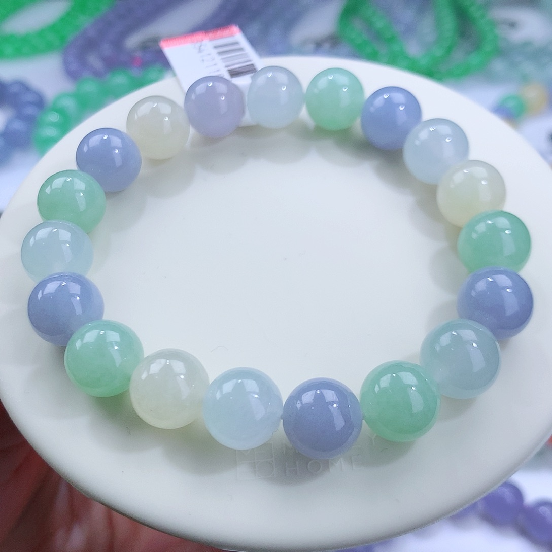 翡翠手串未镶嵌卡10