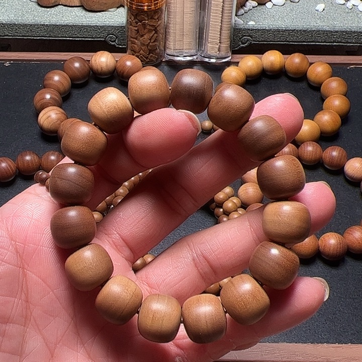 檀香木手串/手链印度老山檀香13-14老型手串