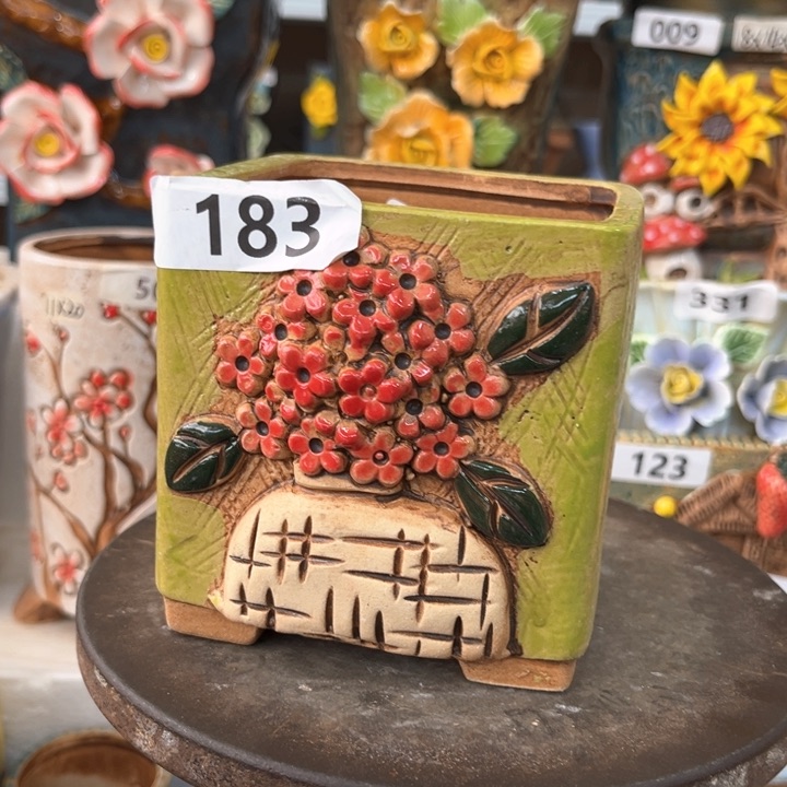 紫砂花盆粗陶材质多肉花盆