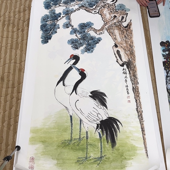 国画花鸟的翅膀是白色和140.70