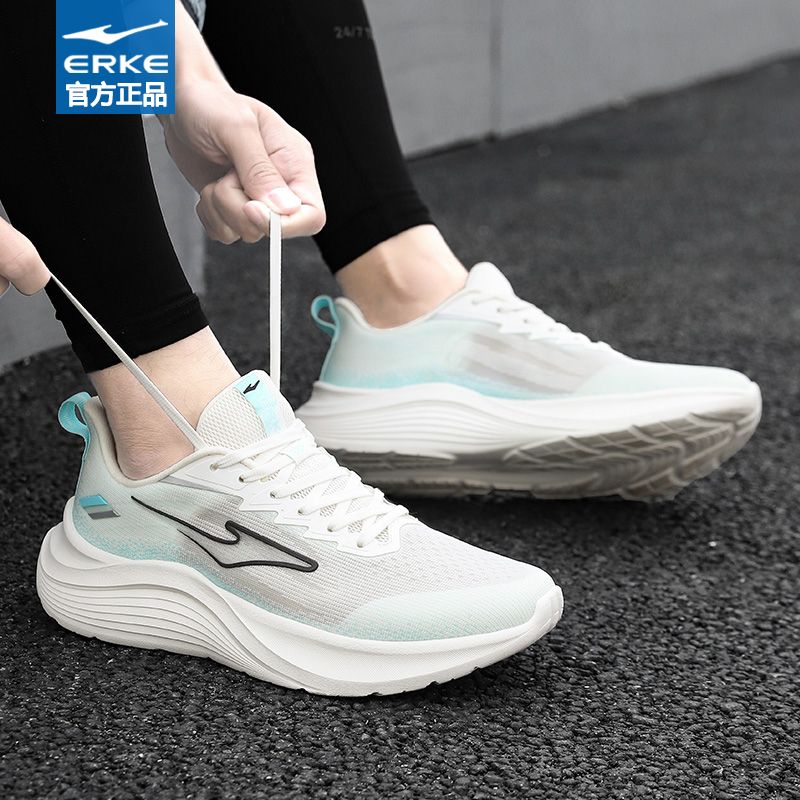 鸿星尔克男鞋冬季新款网面轻便减震跑步鞋官方正品防滑软底运动鞋