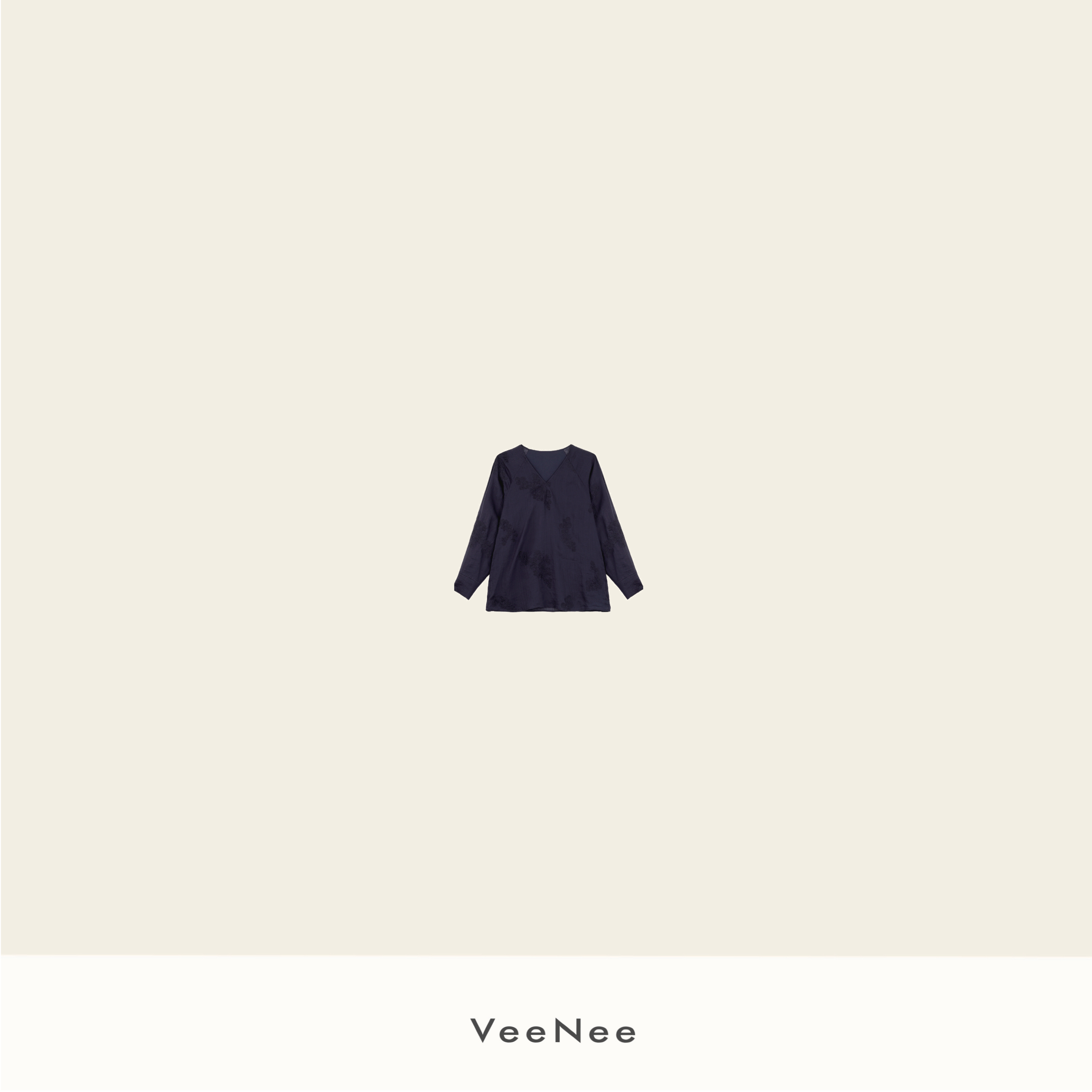 VeeNee•黛青 V领长袖打底衫WZ5CX030