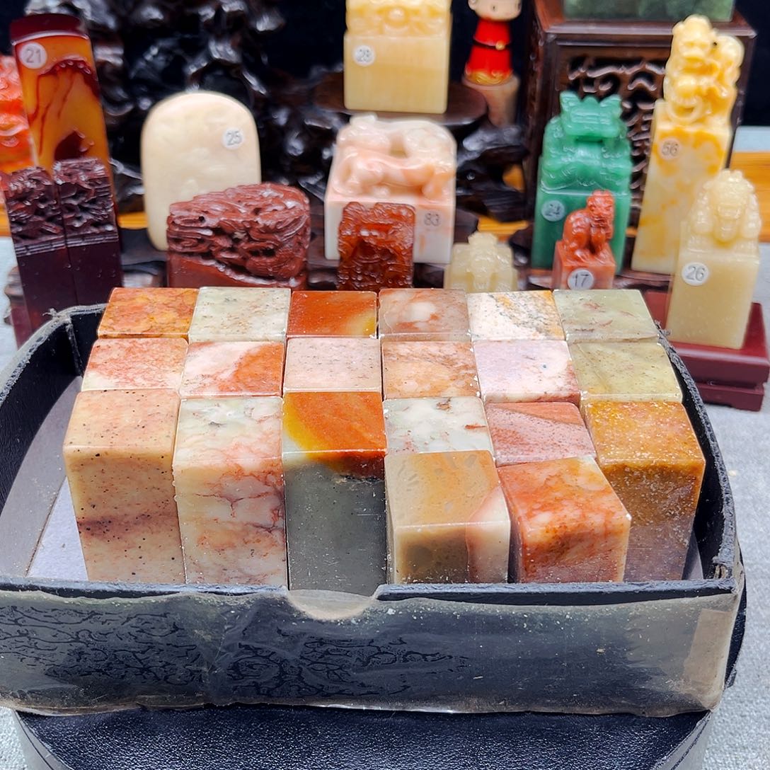 呼***装寿山石捡漏瑕疵品