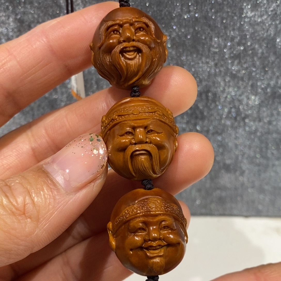 橄榄核吊坠福禄寿