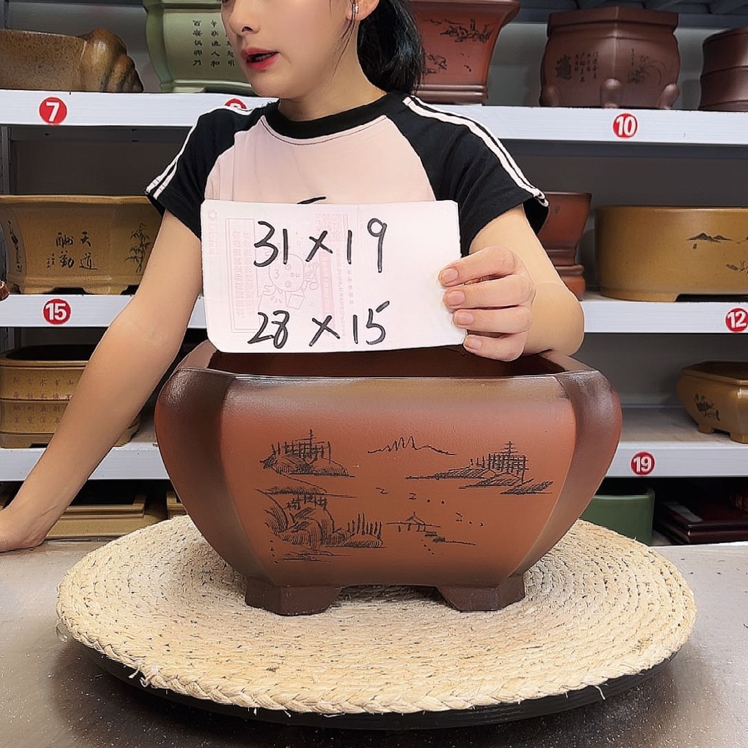 紫砂花盆紫砂花盆