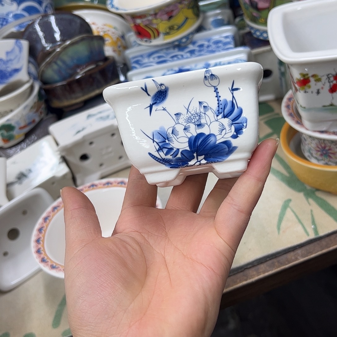 紫砂花盆039号瑕疵8.5/5cm