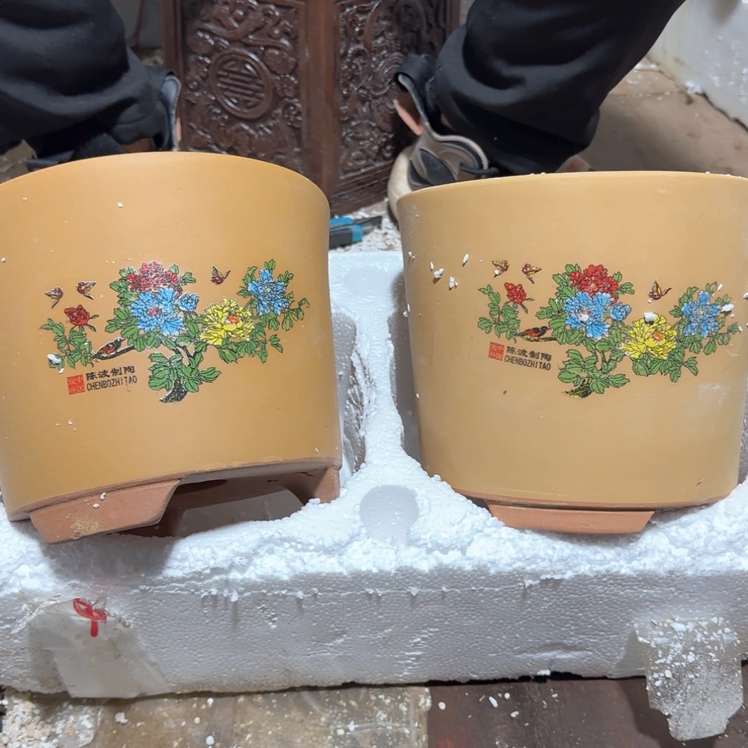 紫砂花盆瑕疵是我