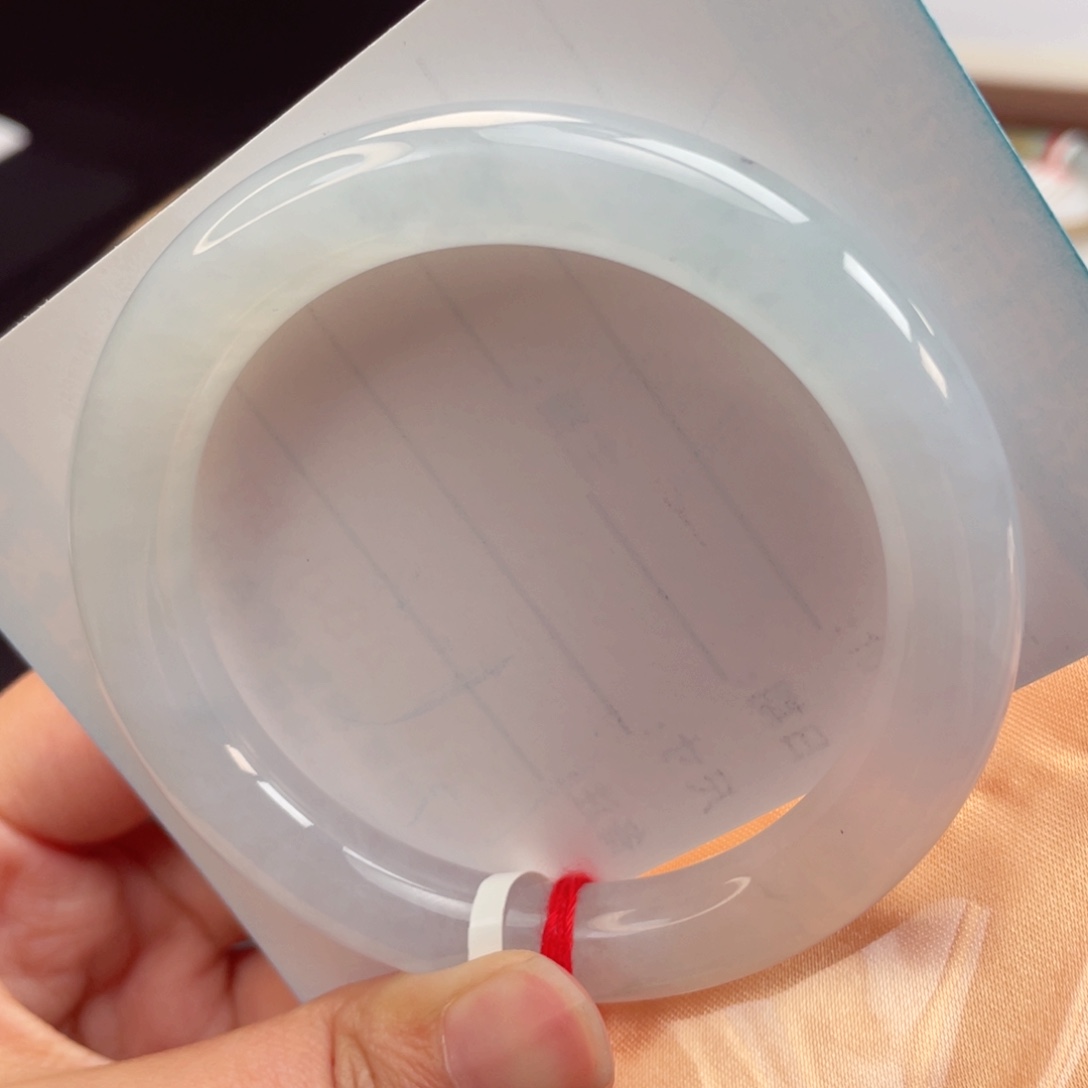 翡翠未镶嵌手镯超绝57圈清爽仙女镯