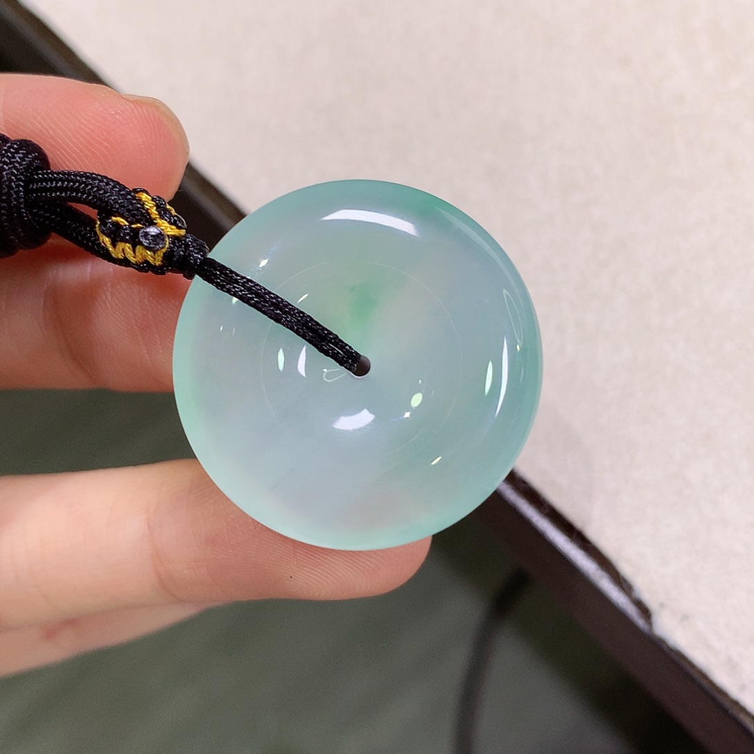 翡翠未镶嵌颈饰28.7-6.2