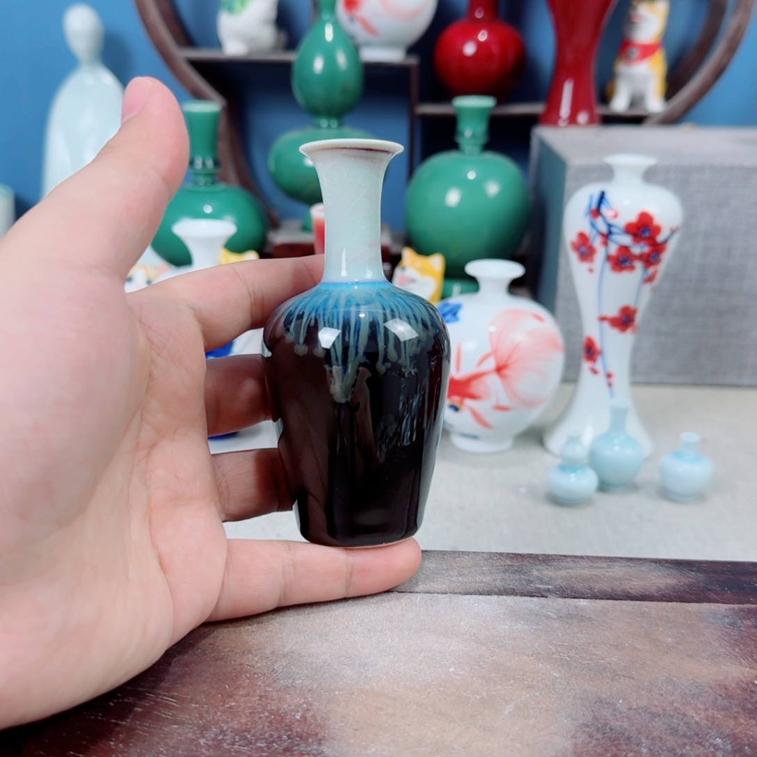 陶瓷手工小花器摆件