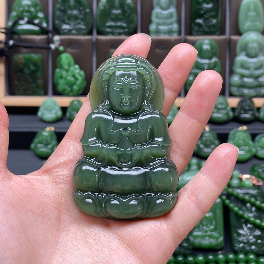 和田玉吊坠未镶嵌3*3