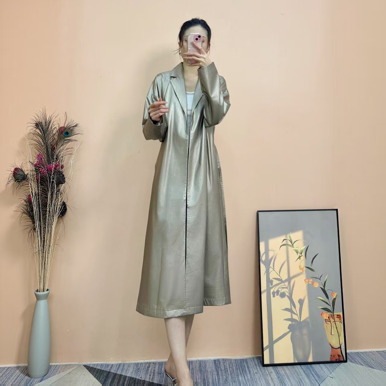 [依易原创]轻奢小众高级感显瘦气质系带风衣G73026