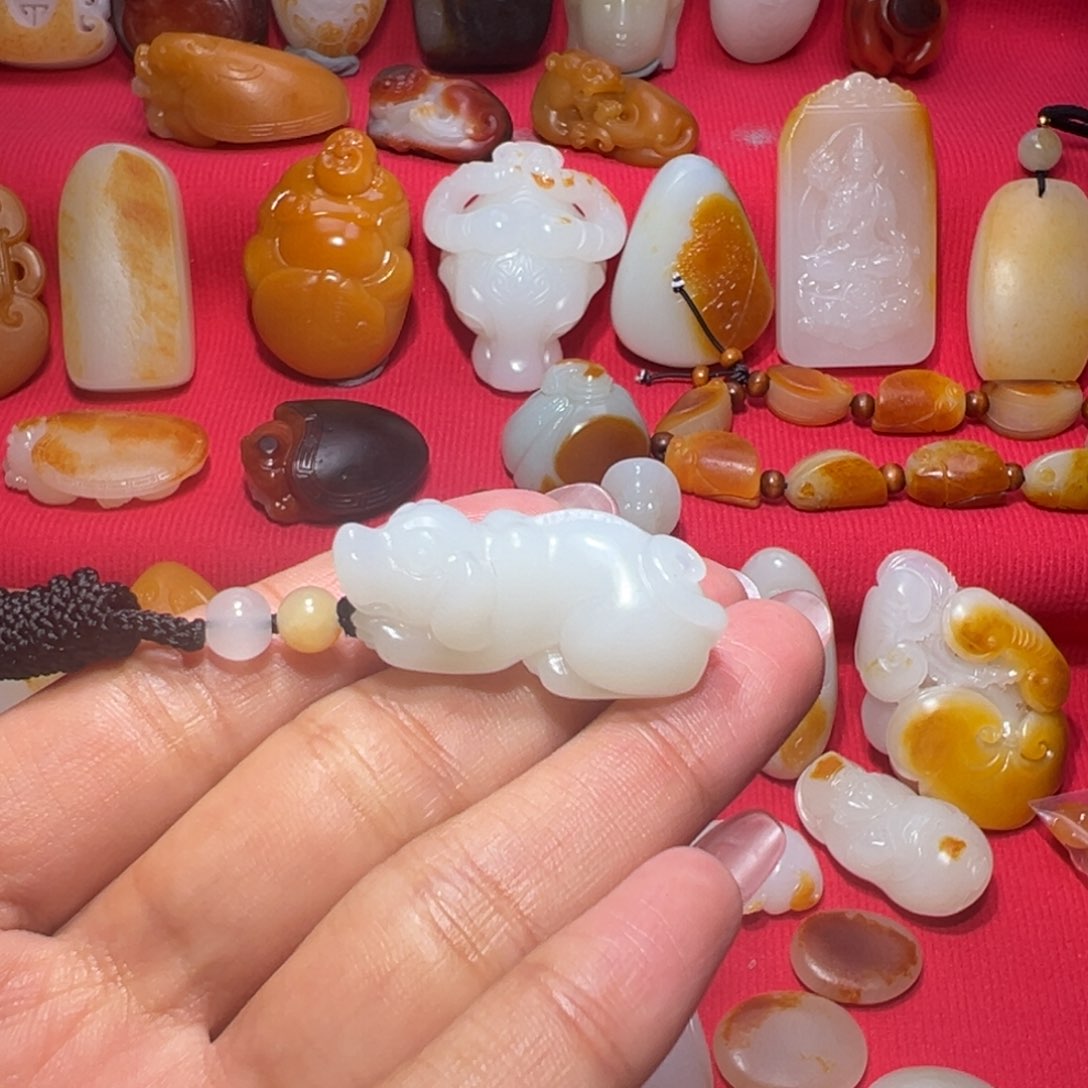 和田玉挂件未镶嵌用****8